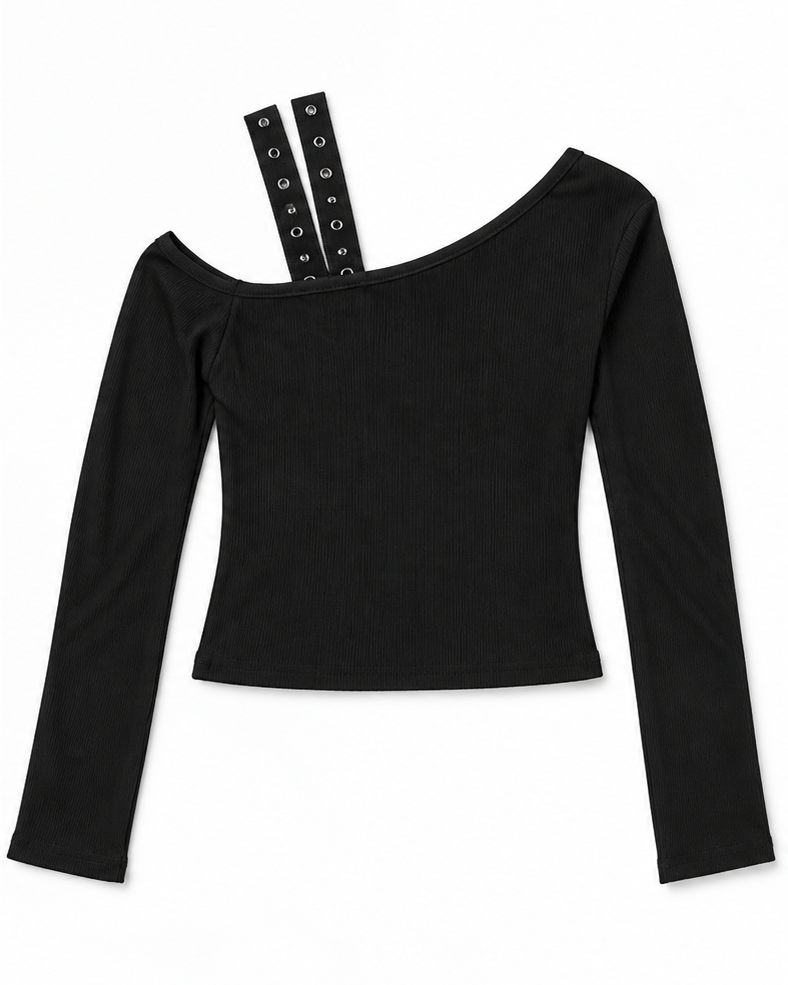 Demon Lace Long Sleeve Top A718