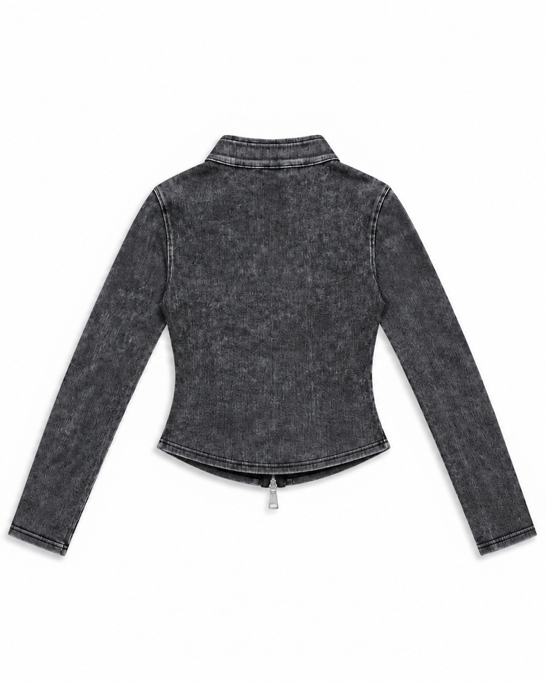 Washed Zip Jacket A703
