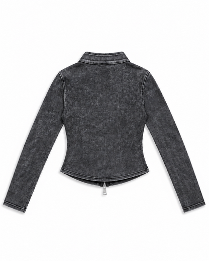 Washed Zip Jacket A703