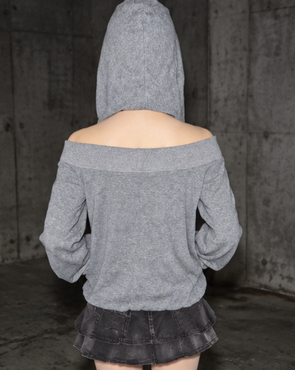 25-938 Drape Zip Hoodie A384