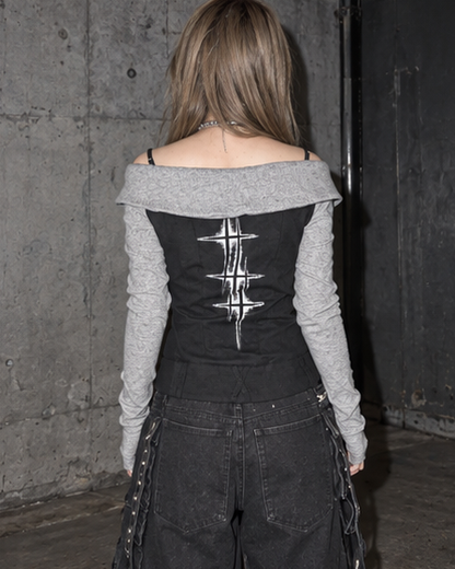 Corset Button Top A514