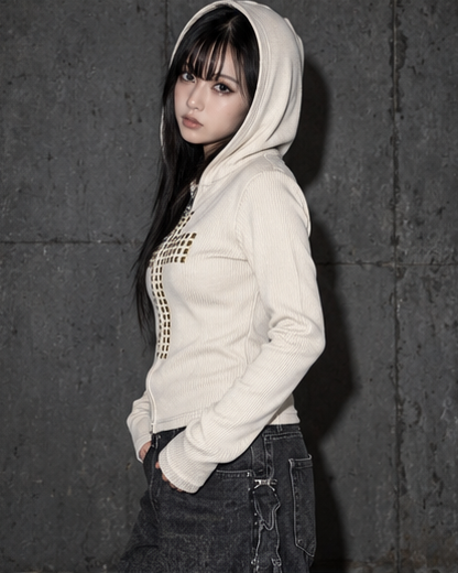Stud Cross hoodie A508