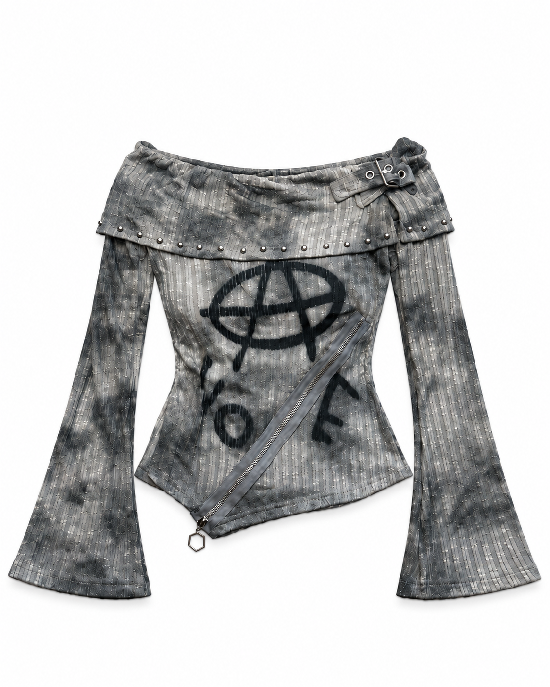 Graffiti Stud Top A673