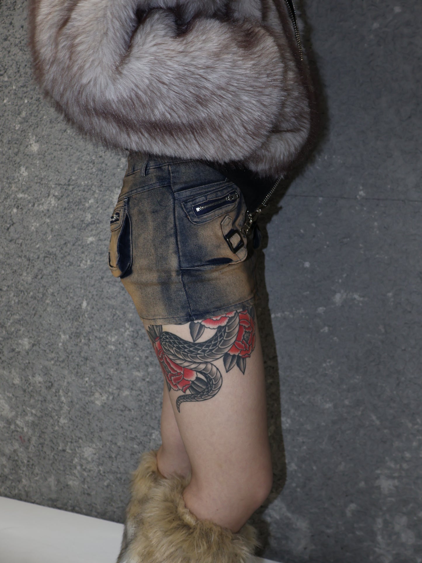 Rouge Mini Skirt A454