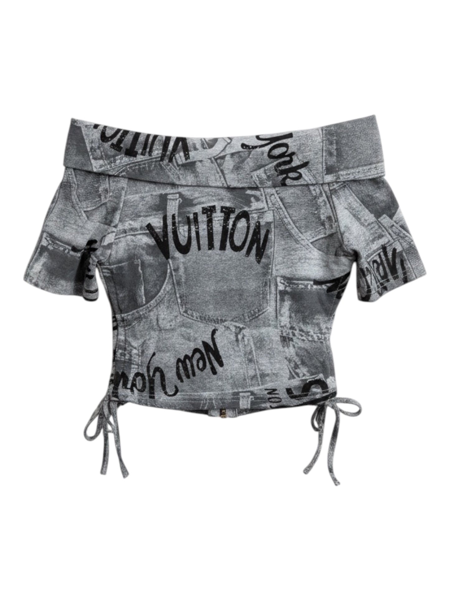 Lace-Up Crop Top A572