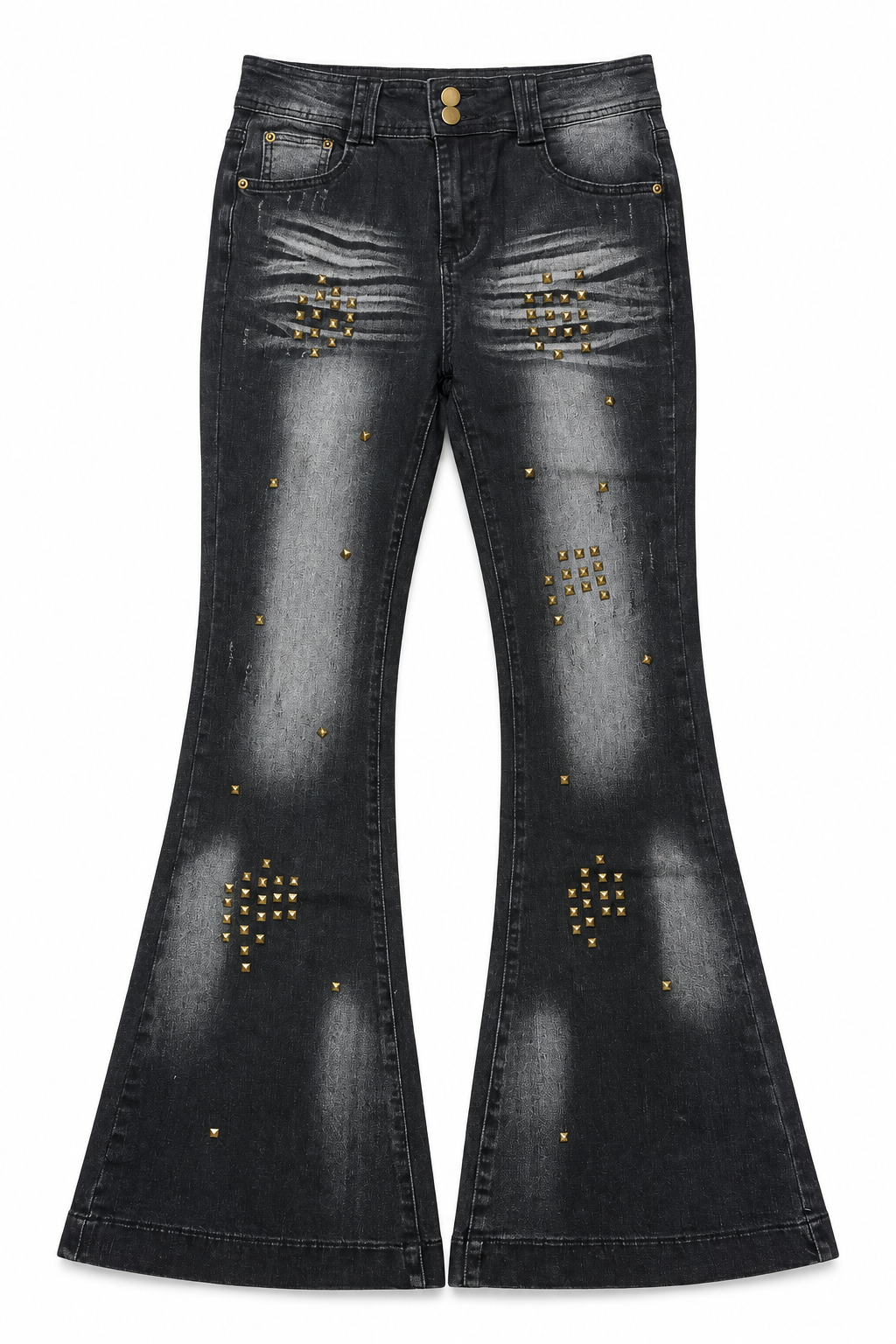 Venom Stud Flare Denim A720