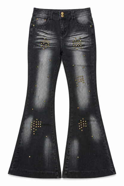 Venom Stud Flare Denim A720