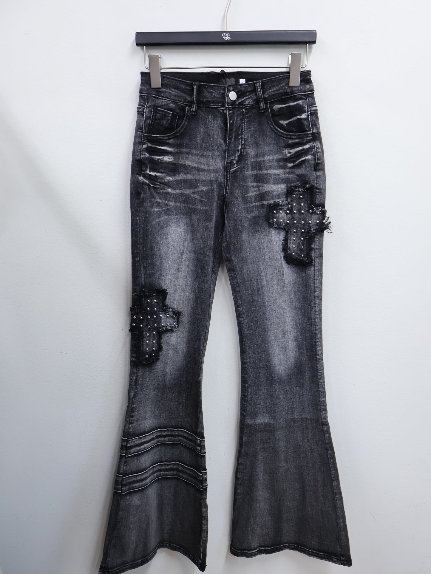 Slice Cross Denim pants A525