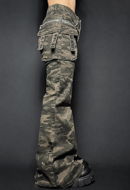 Ripped Camo Pants A326