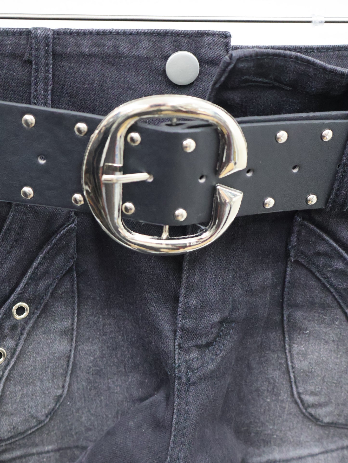 Stack Belt Mini Shorts A528