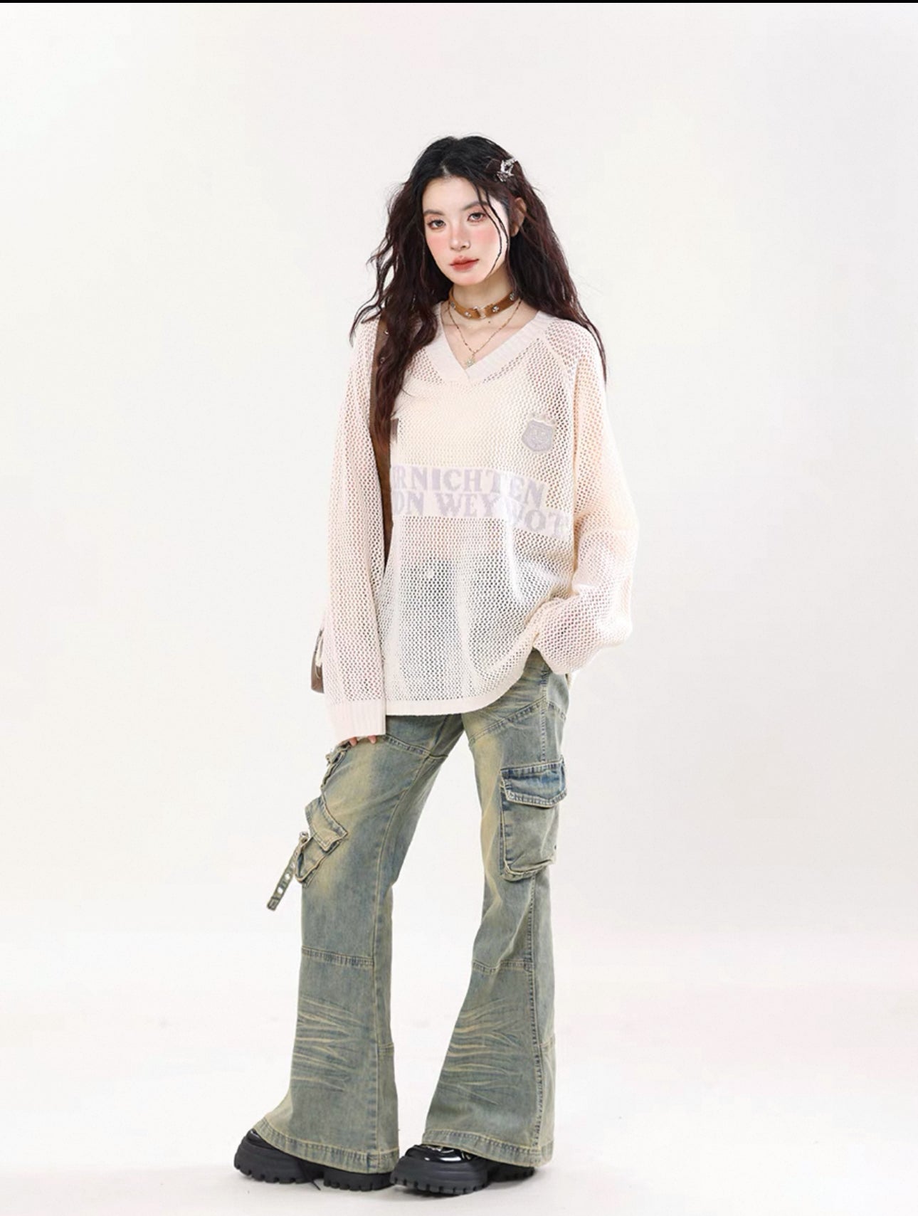 diagonal beltpants A15