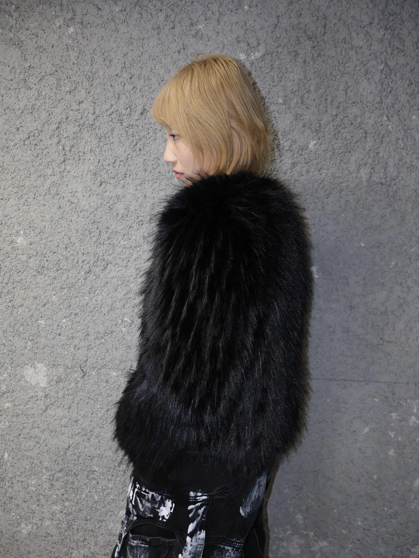25-820 Shaggy Fur Jacket A449