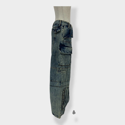 wash pocket denim A243