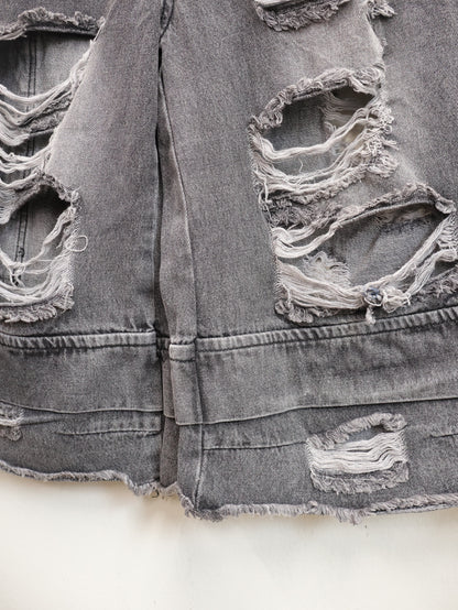 Fray Cargo Denim shorts A507