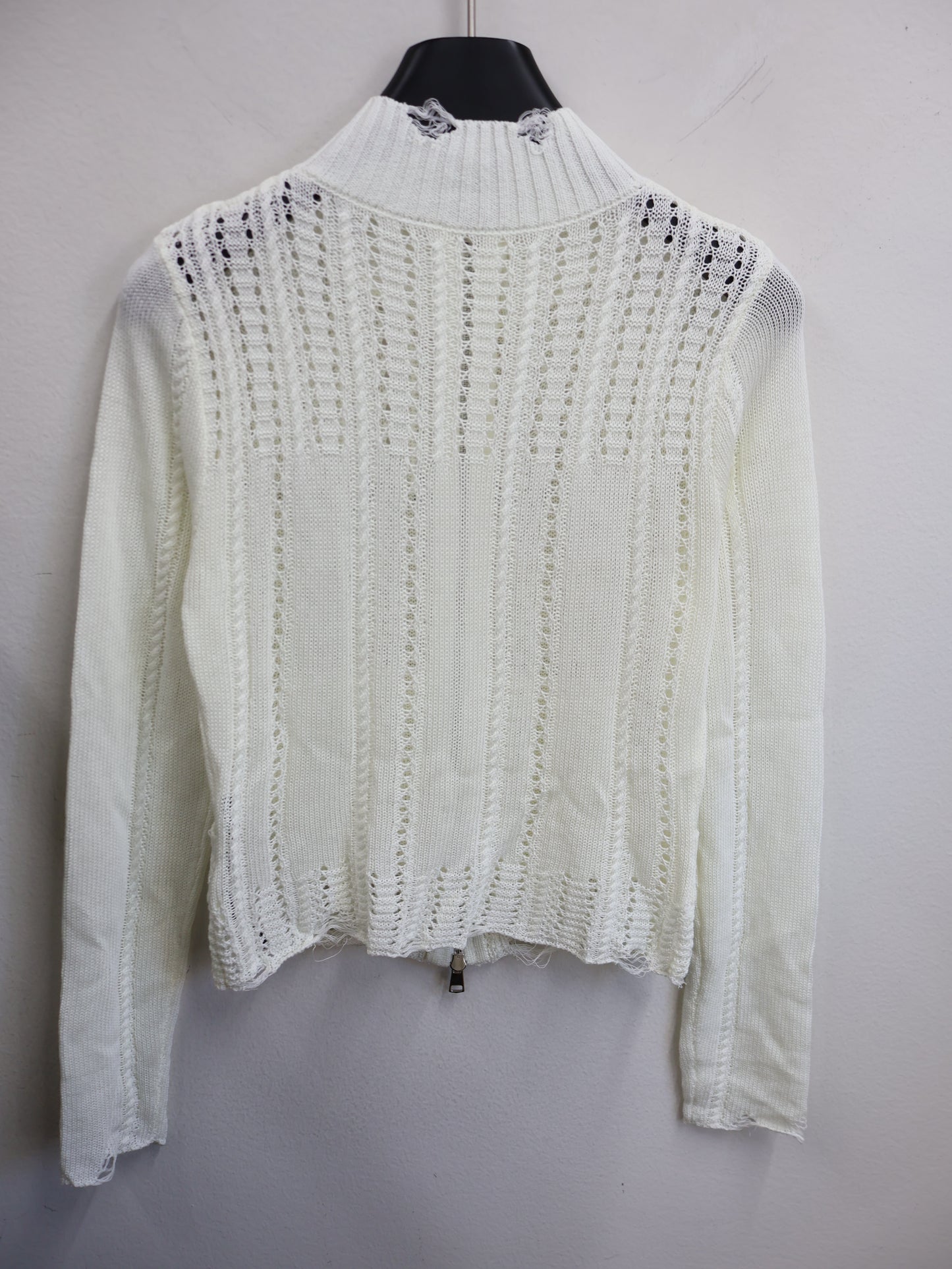 Stud Knit Zip Top A543