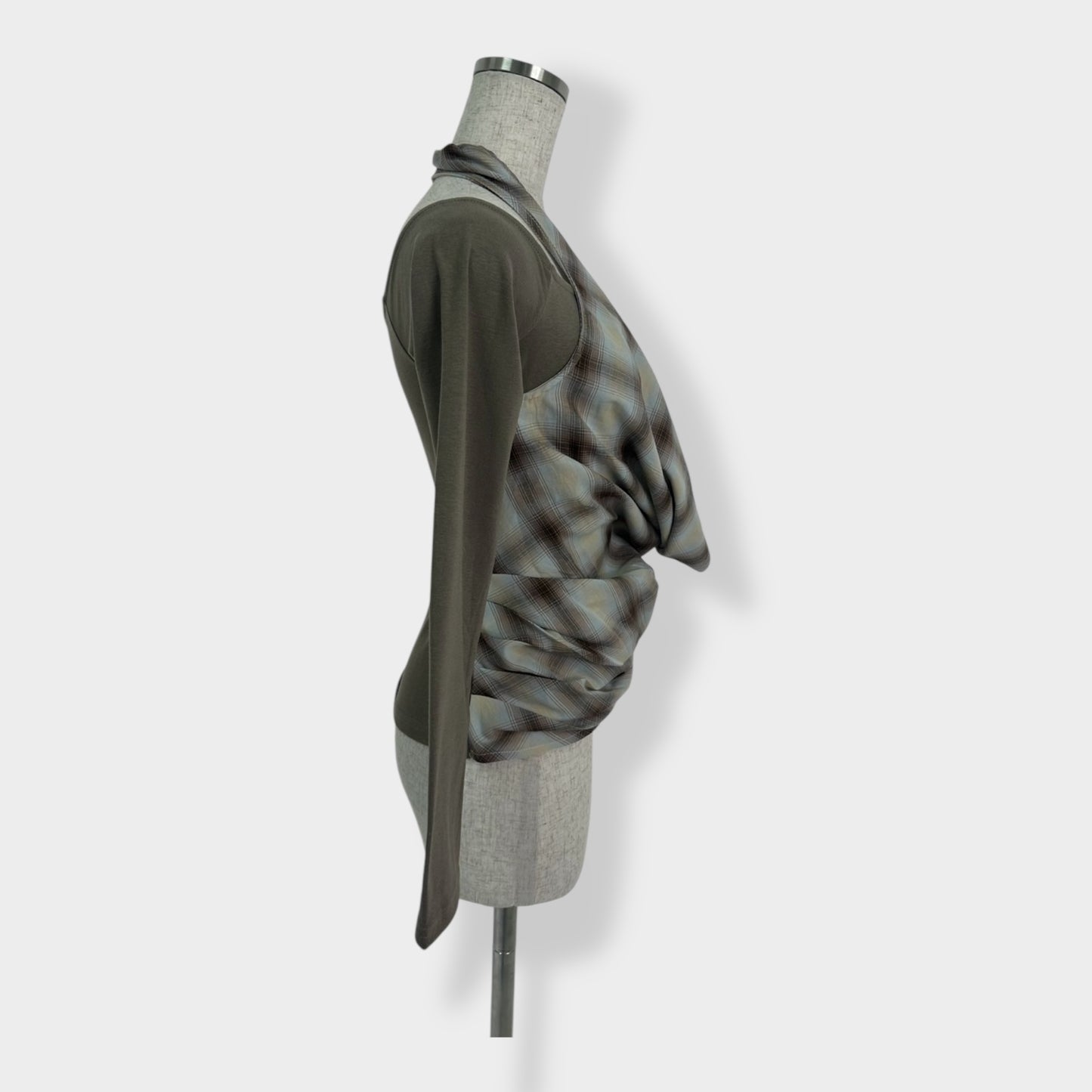 check drape L/S A0