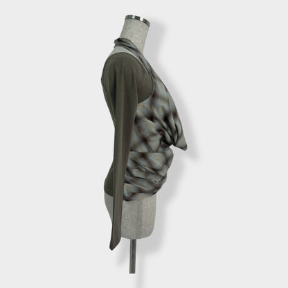 check drape L/S A0