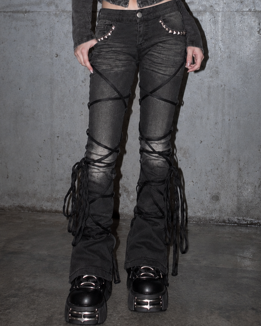 Entangled Flare Pants A725