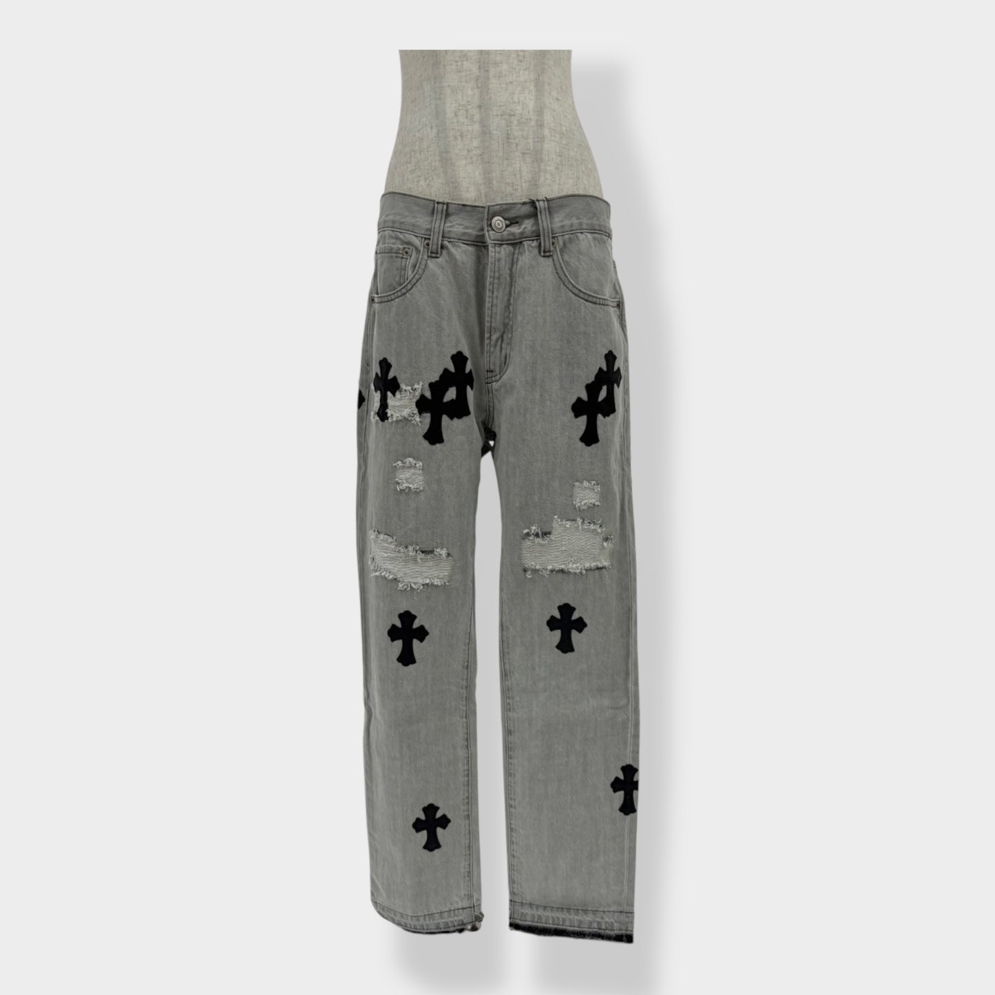 cross patch denim A241