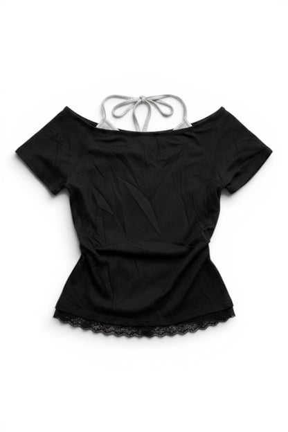 Drape Graphic Top  A562