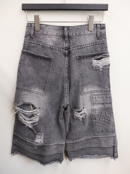 Fray Cargo Denim shorts A507