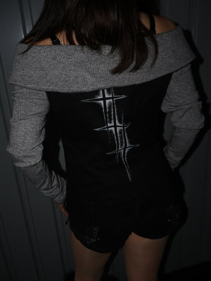 Corset Button Top A514