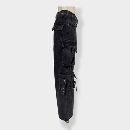 waist belt cargo denim A239