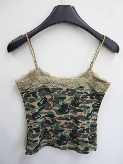 Camo Lace Cami Top A544