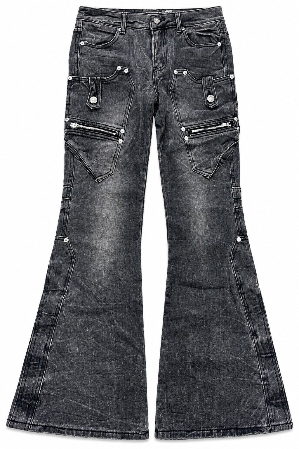 Distressed Wide Denim A721