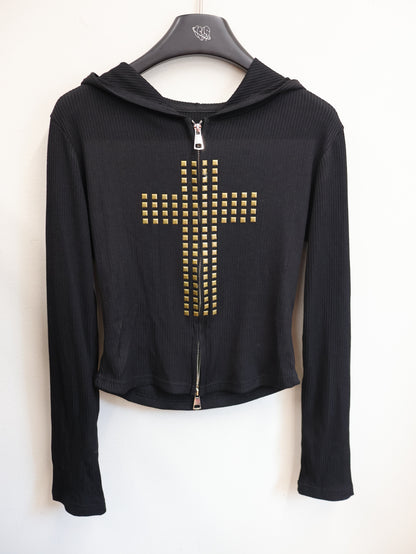 Stud Cross hoodie A508