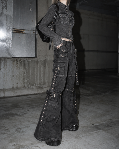 Utility Flare Pants A726