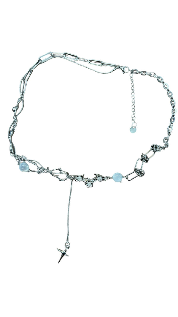 Moon Static Chain Necklace I56