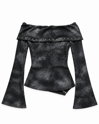 Graffiti Stud Top A673