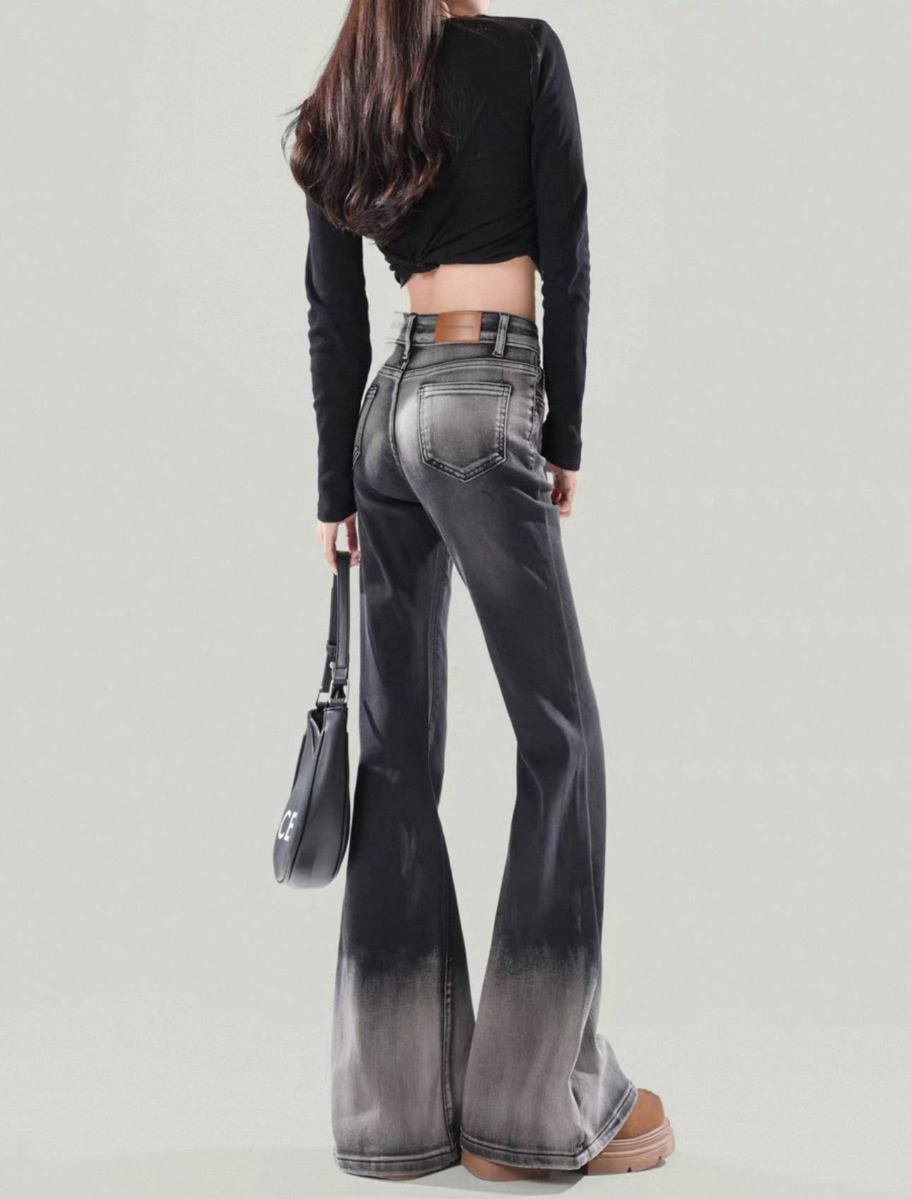 gradation flare denim A126