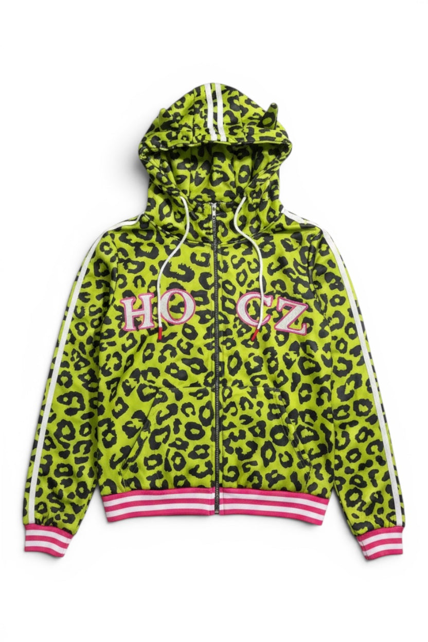 Neon Leopard Hoodie  A567