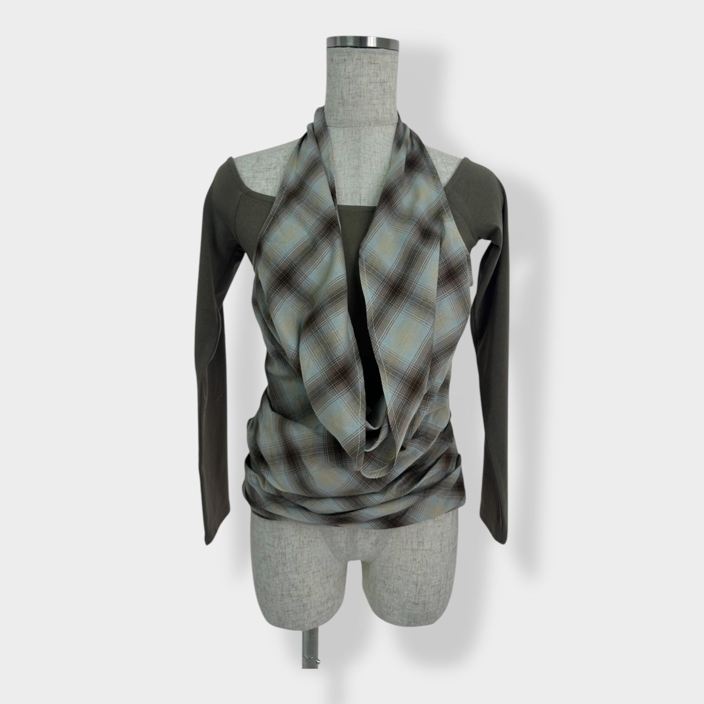 check drape L/S A0