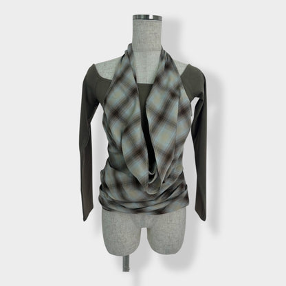 check drape L/S A0