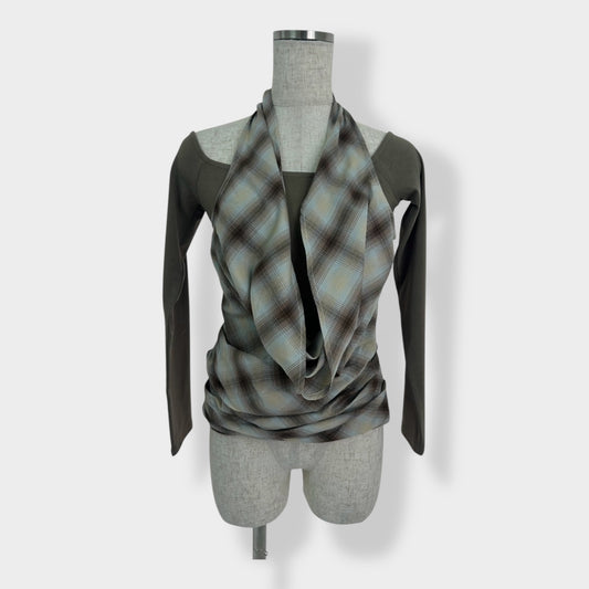 check drape L/S A0