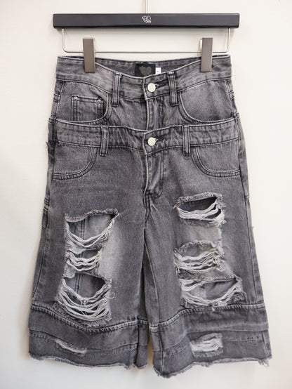 Fray Cargo Denim shorts A507