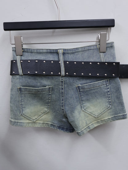 Stack Belt Mini Shorts A528