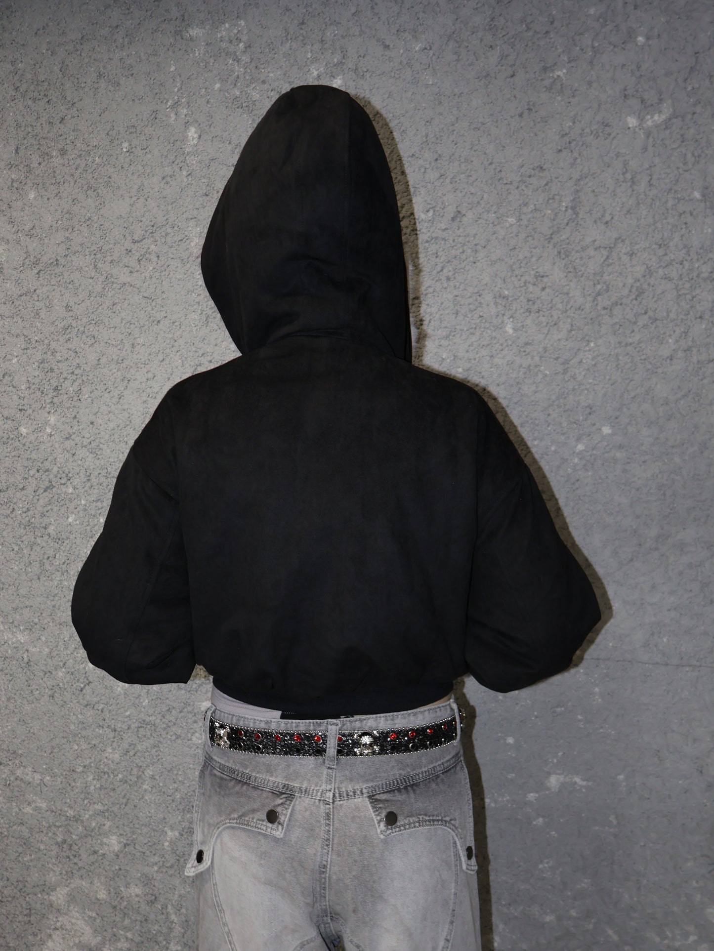 Fuzzy Edge Zip Hoodie　A448