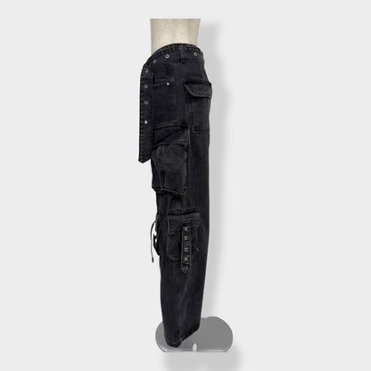 waist belt cargo denim A239