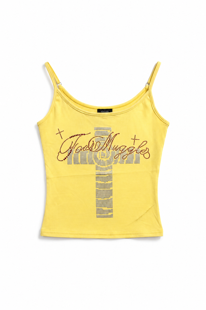 Cutout Cross Cami Top  A554