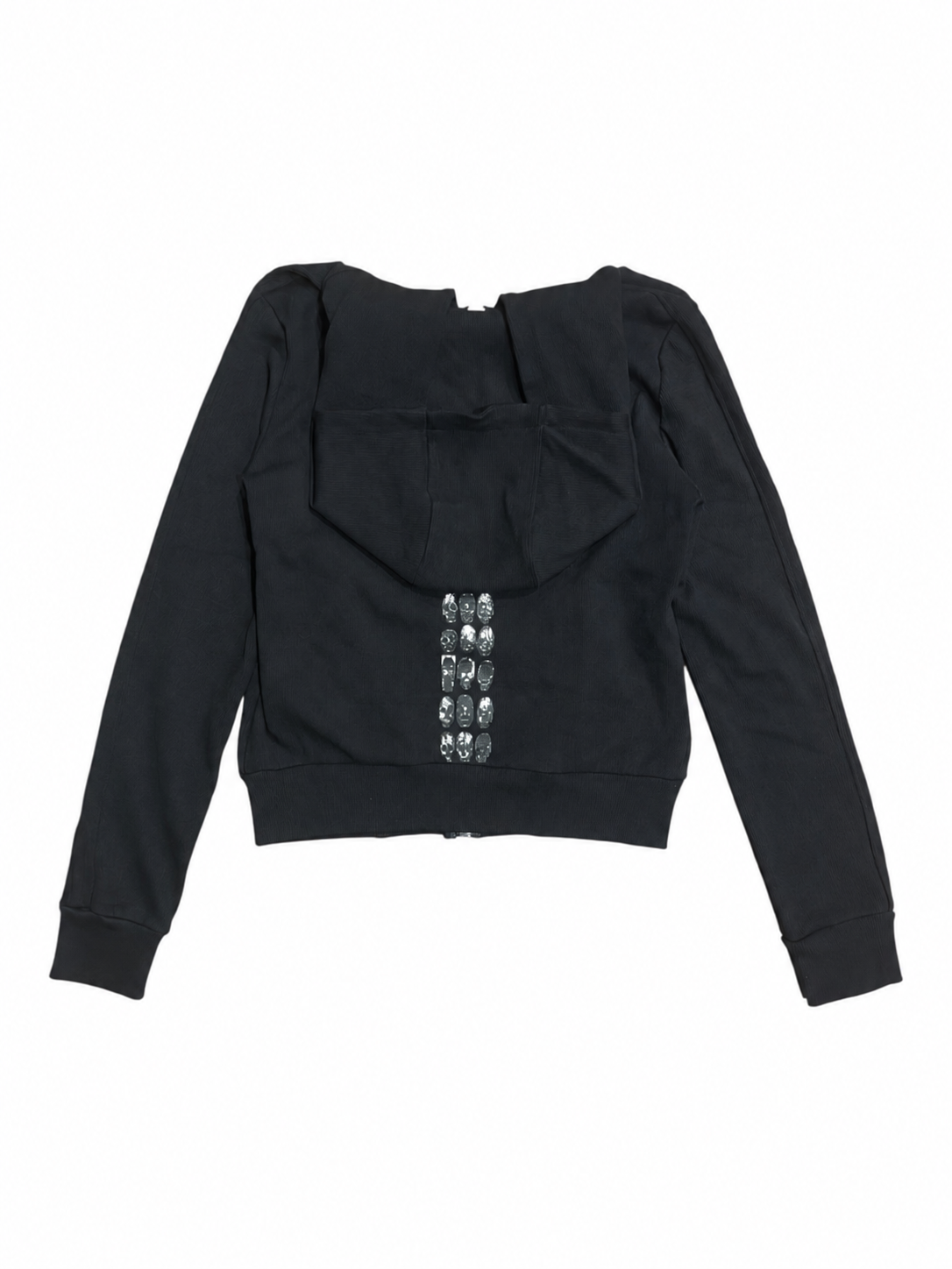 Skull Cross Zip Hoodie A670