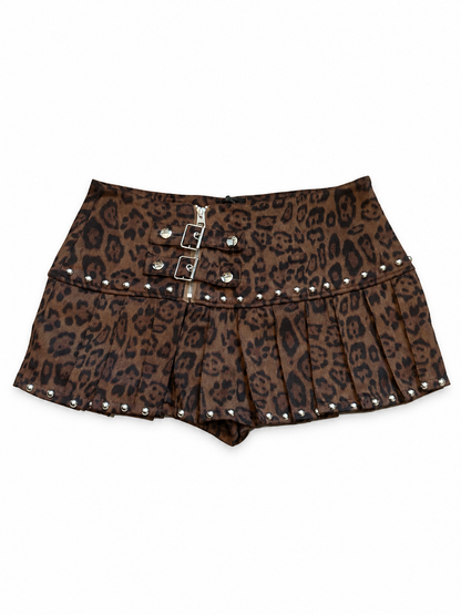Leopard Stud Shorts A671