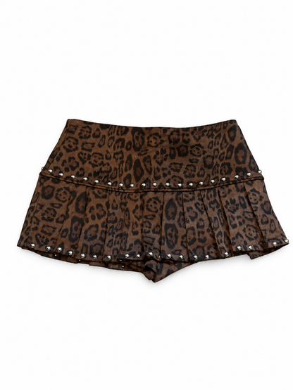 Leopard Stud Shorts A671