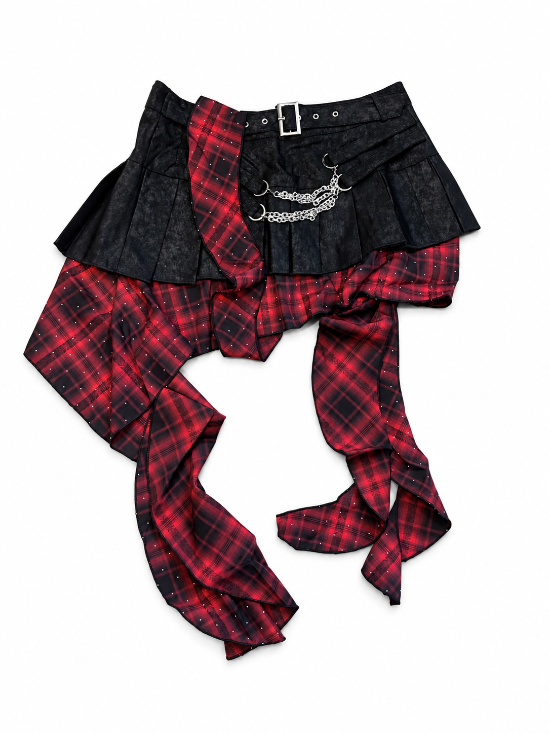 Chain Pleats Skirt A672