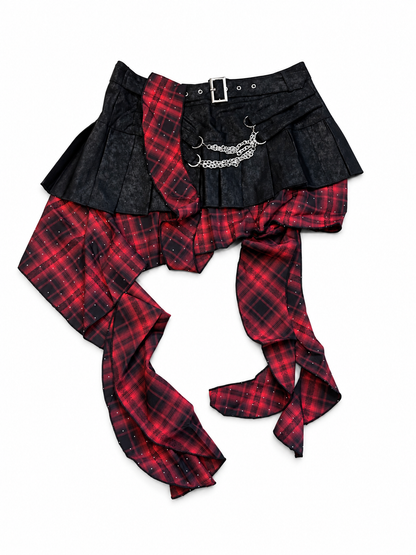 Chain Pleats Skirt A672