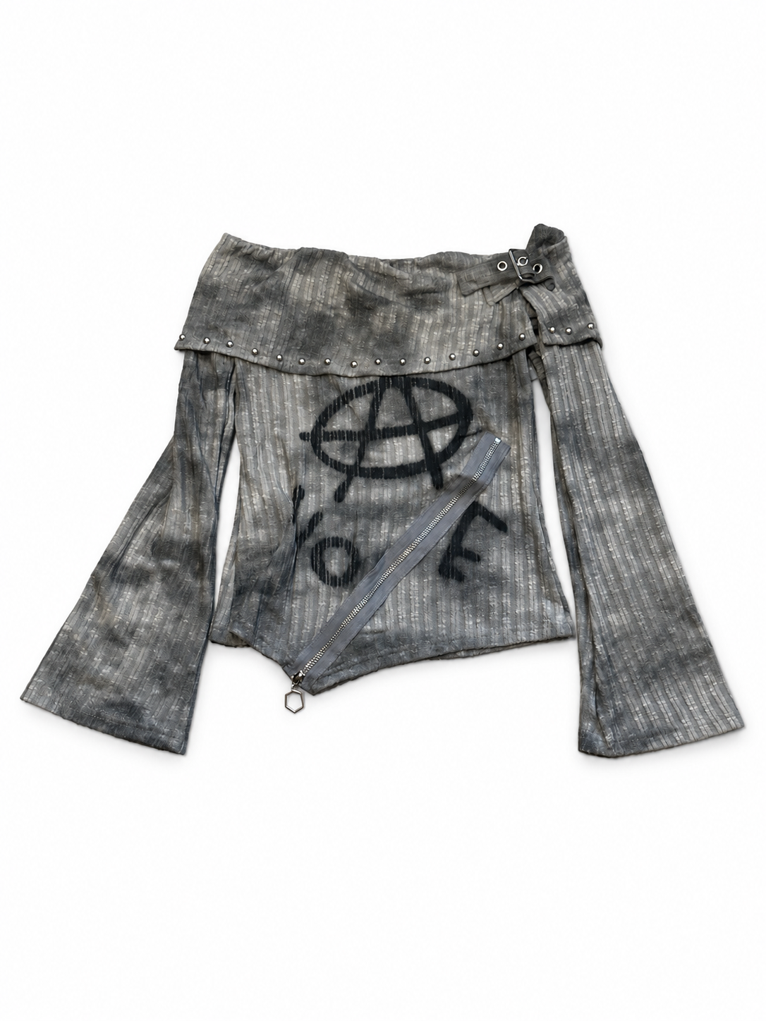 Graffiti Stud Top A673