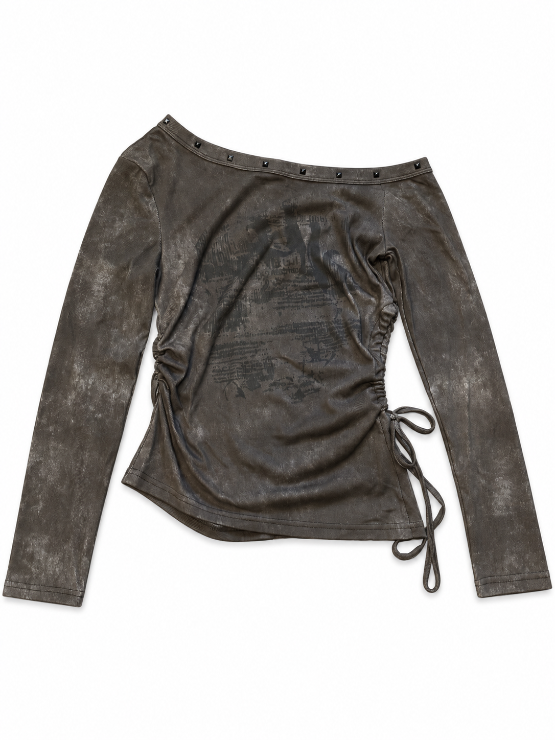 Washed Ruched Top A675